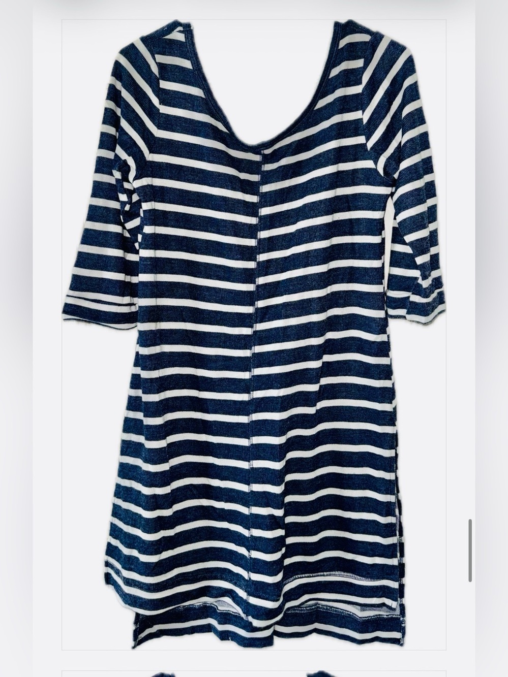 Navy & White Striped Tunic Dress